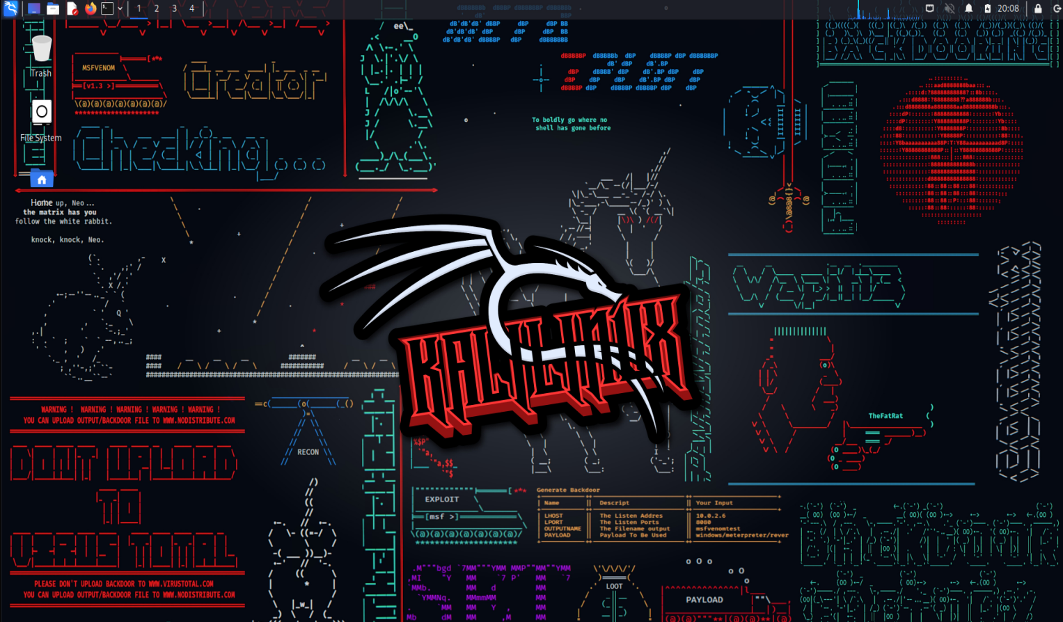 Tampilan Kali Linux